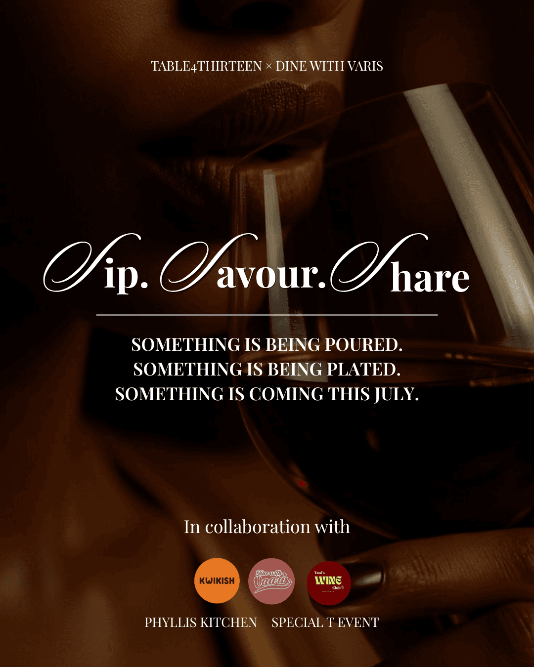 Sip. Savour. Share. A Wine Tasting and African Pastry Experience